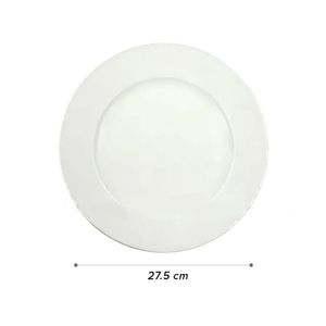 Đĩa cạn 11 viền vàng, 27.5cm